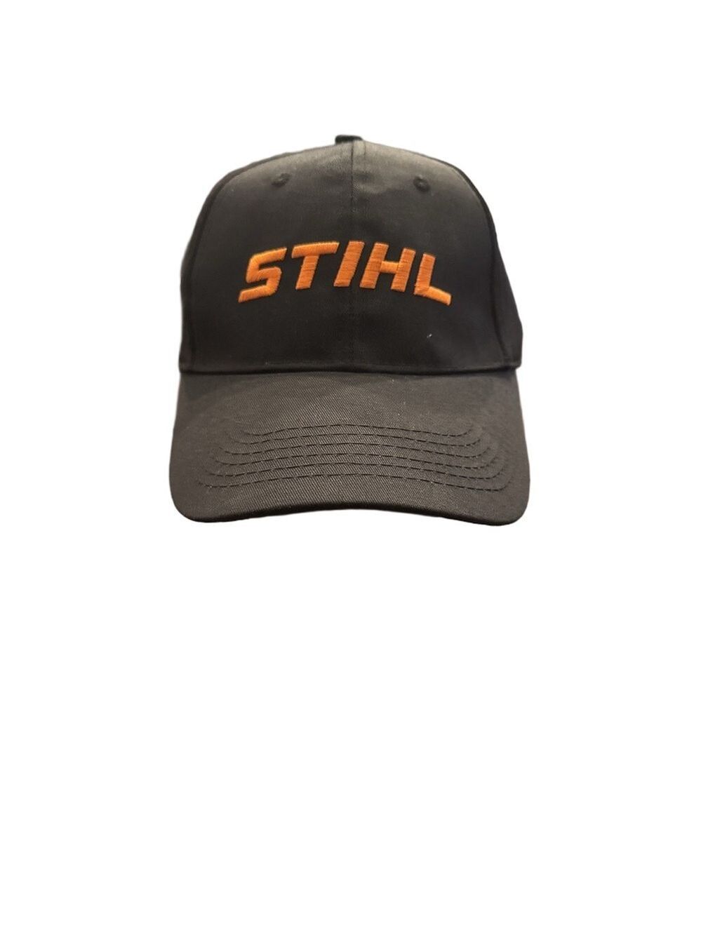 New STIHL Black and Orange Logo SnapBack Cap